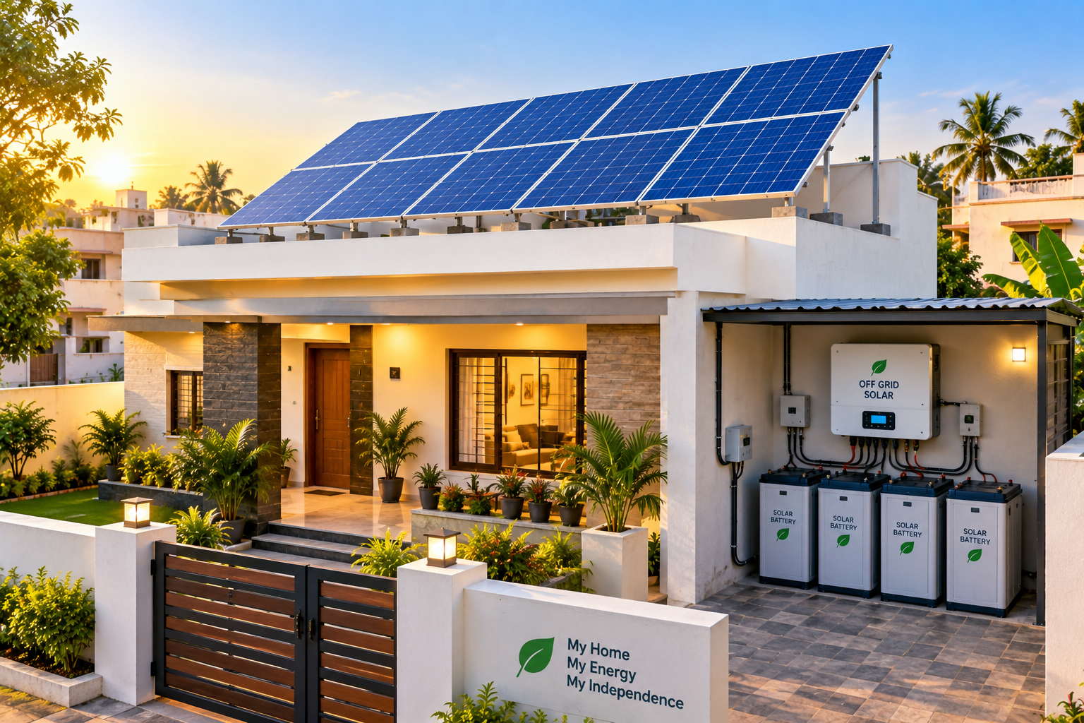 Off-Grid Solar — solar installation in Kataka, Odisha