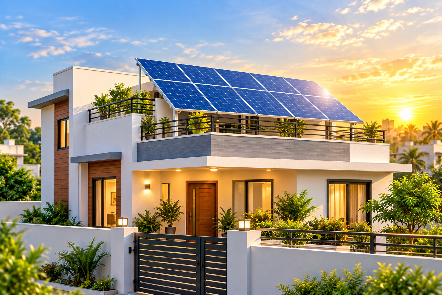 Residential Solar — solar installation in Kataka, Odisha